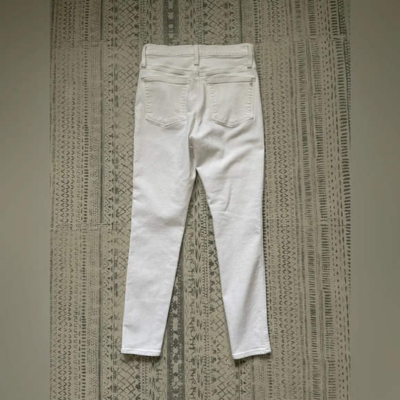 Madewell 10" High-Rise Skinny‎ Jeans in Pure White 28 - Picture 10 of 10